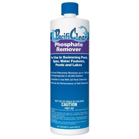 PACIFICLEAR Phosphate Remover, 1 qt Bottle, Liquid F059001012PC